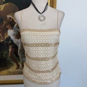 Y2K Boho Fairy Sequined Top